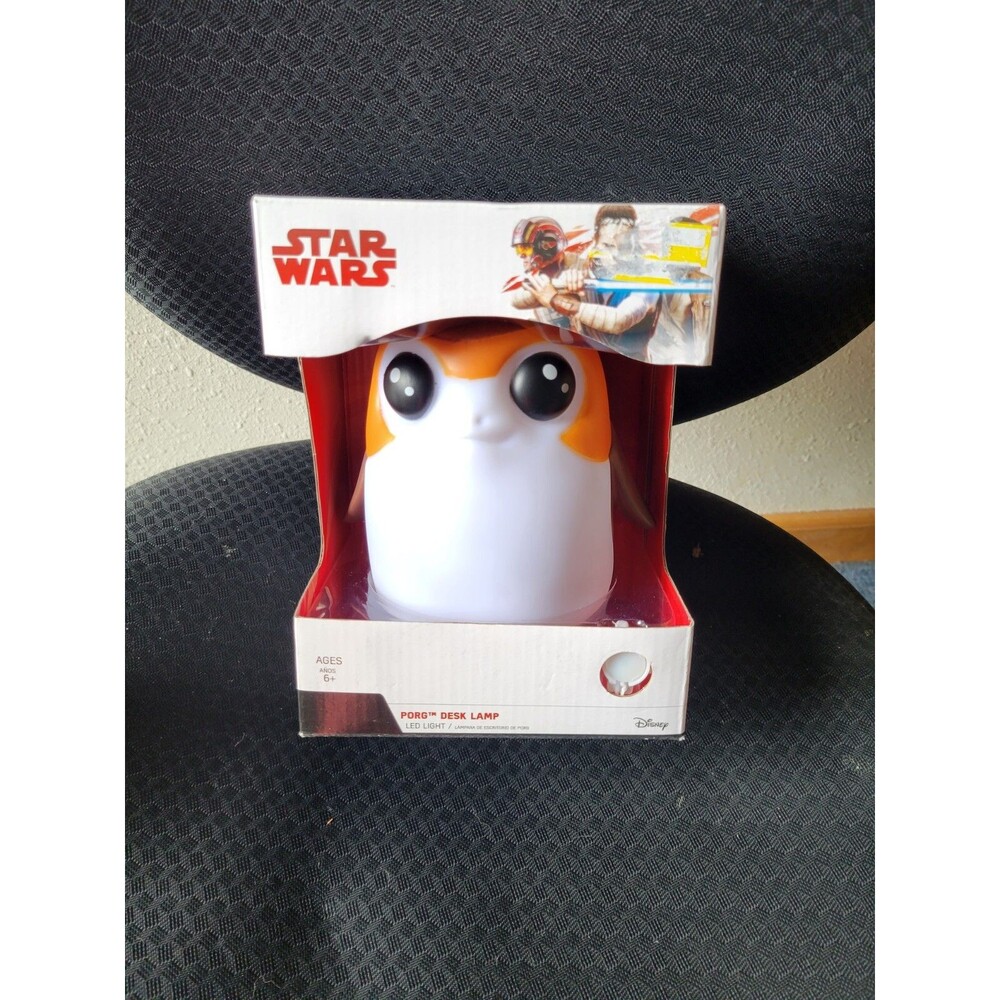 NEW Star Wars Porg Desk Lamp Disney LED Light Nightlight 3D